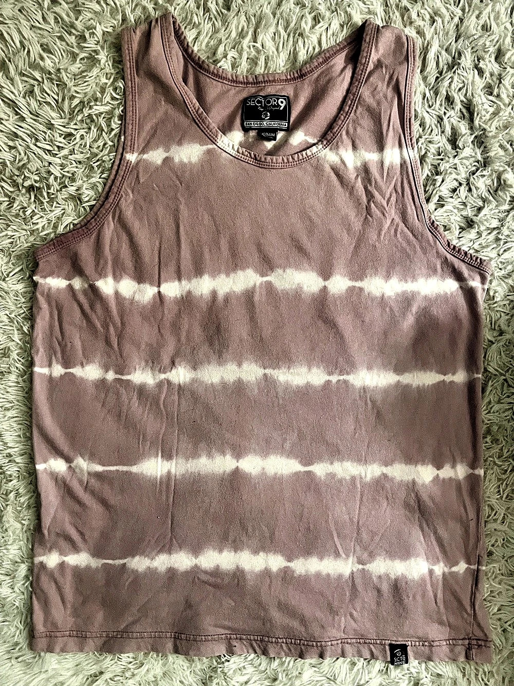 Vintage RARE Sector 9 Tie-Dye Tank Top in Pink & White Size Medium